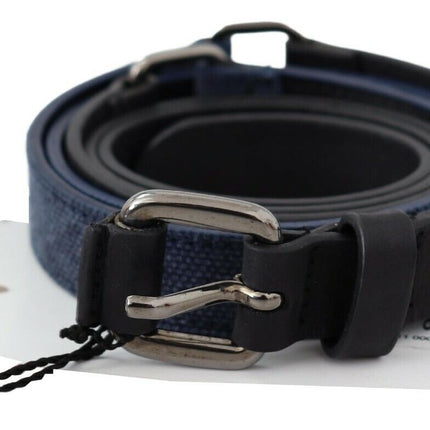 Ceinture élégante réglable en cuir noir