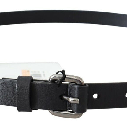 Ceinture élégante réglable en cuir noir