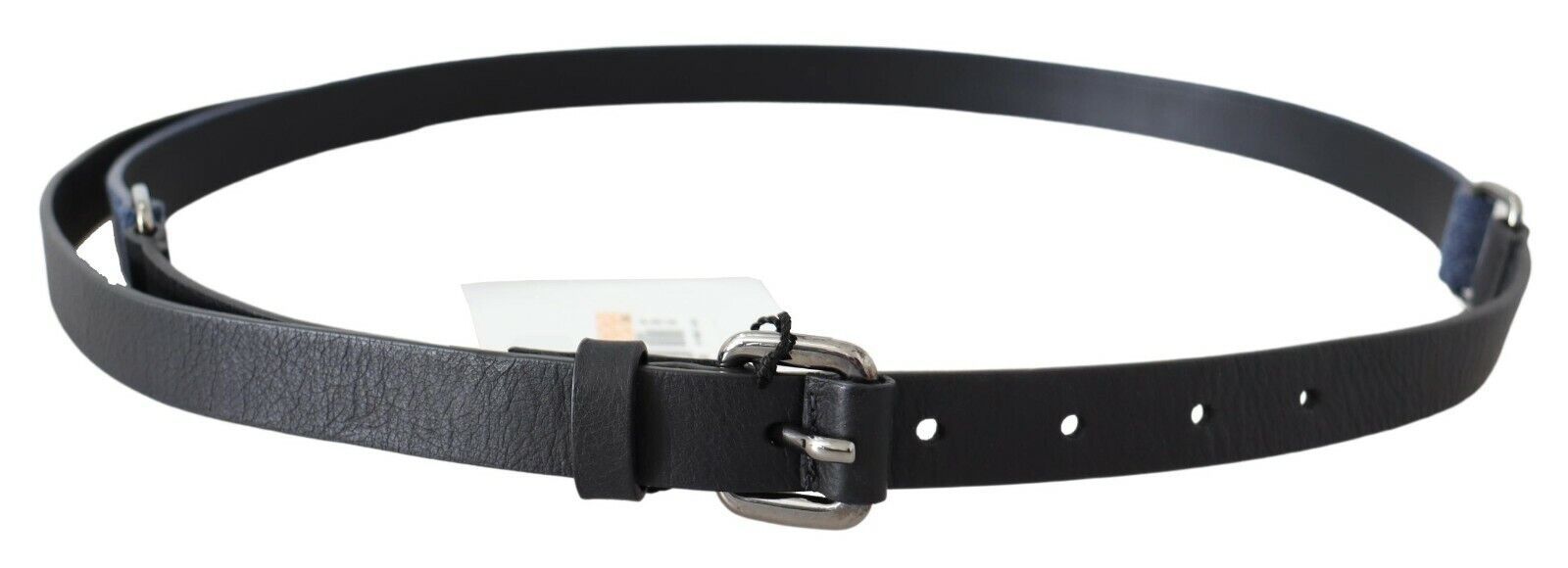 Ceinture élégante réglable en cuir noir