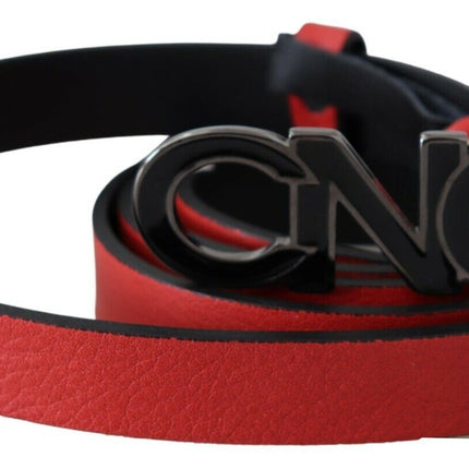 Ceinture de taille en cuir rouge élégant