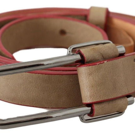 Ceinture de mode en cuir beige