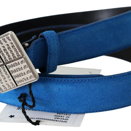 Ceinture en cuir bleu royal élégant