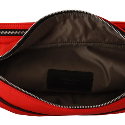 Élégant grand sac de ceinture de fesses en rouge et noir