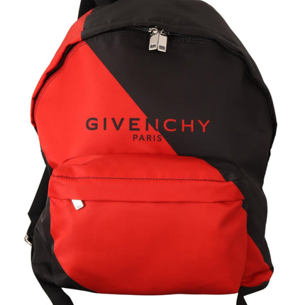 Sleek Urban Backpack in Black and Red