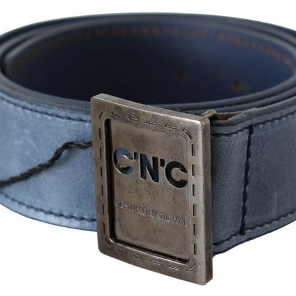 Ceinture de mode en cuir bleu élégant