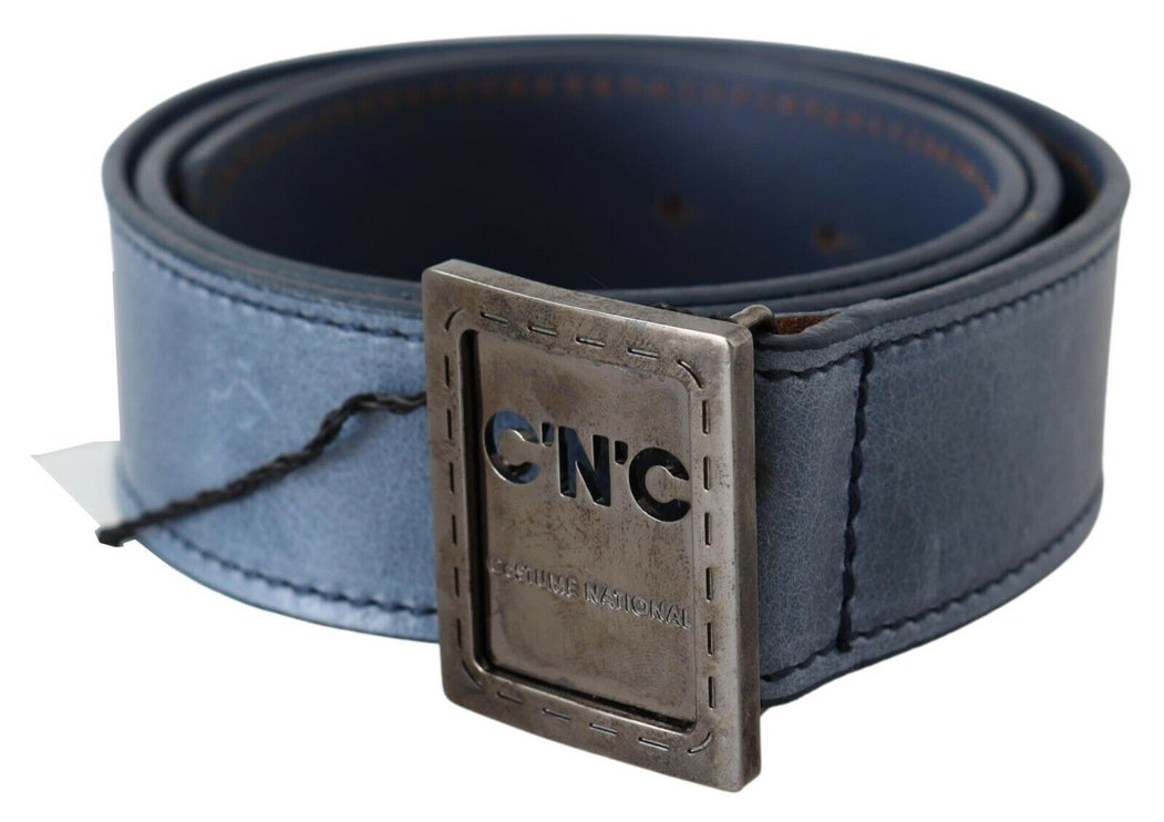 Ceinture de mode en cuir bleu élégant