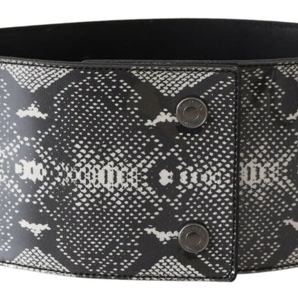 Ceinture en cuir de motif en peau de serpent classique