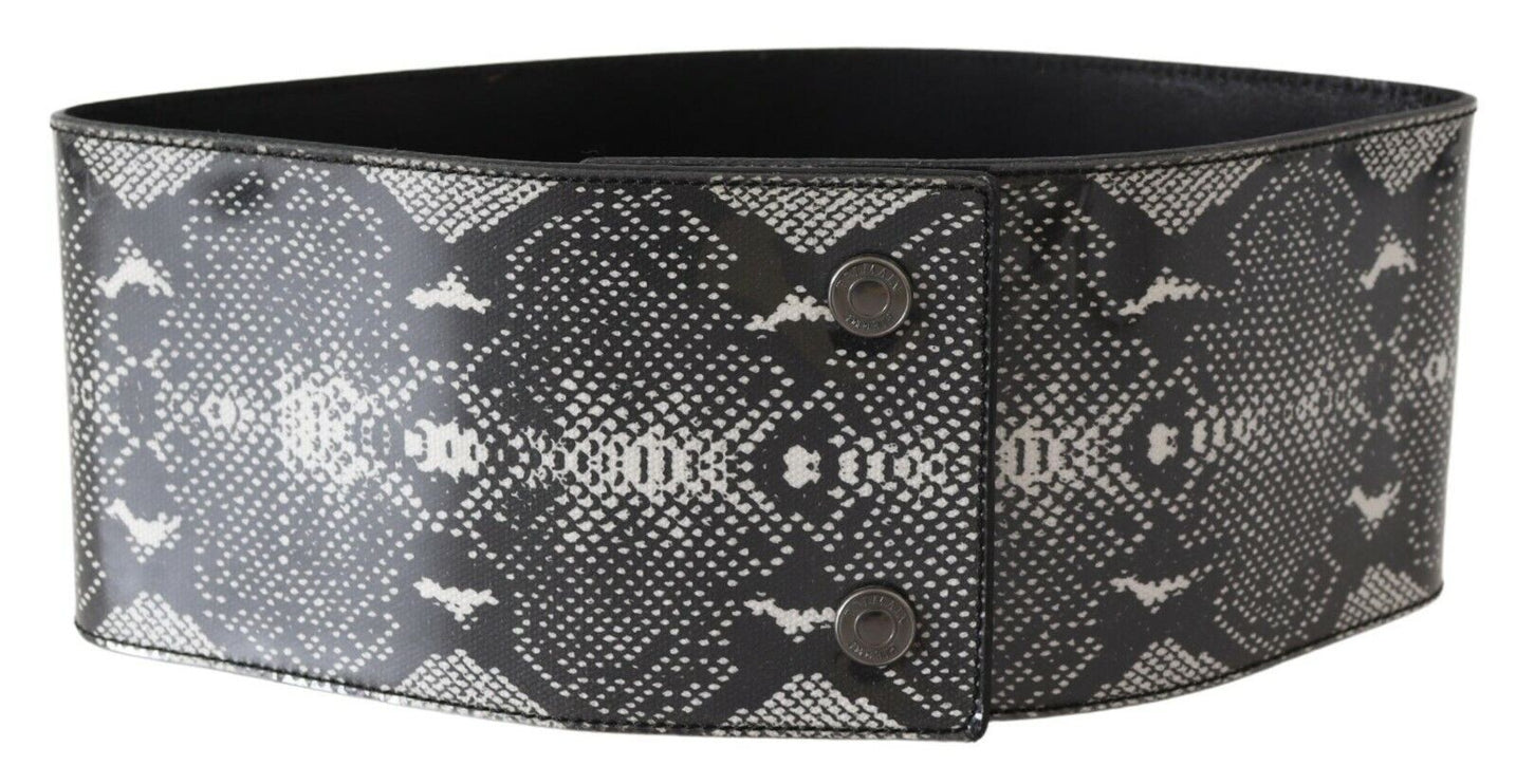 Ceinture en cuir de motif en peau de serpent classique