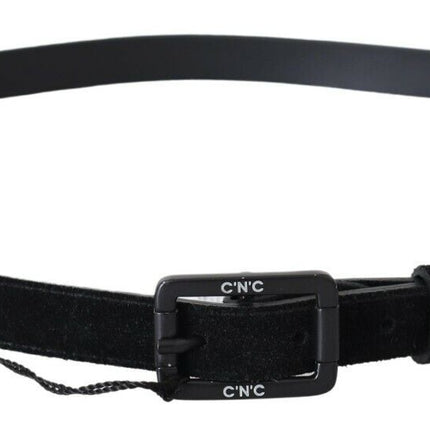 Ceinture classique en cuir noir élégant