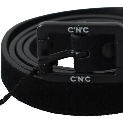 Ceinture classique en cuir noir élégant