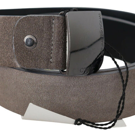 Ceinture réglable en cuir brun classique