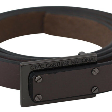 Ceinture de mode en cuir marron élégant