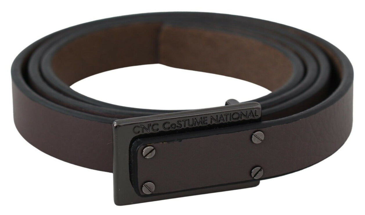 Ceinture de mode en cuir marron élégant