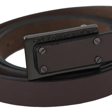 Ceinture de mode en cuir marron élégant