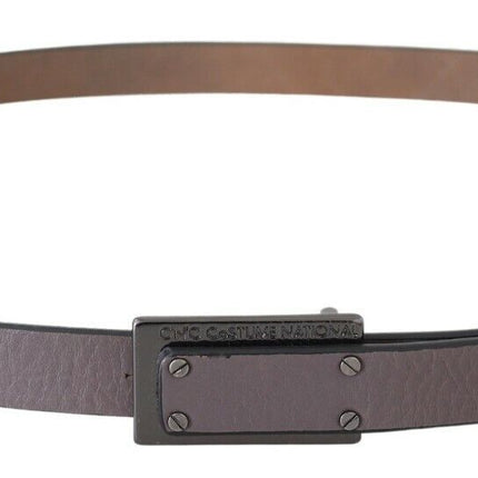 Ceinture de mode en cuir marron élégant