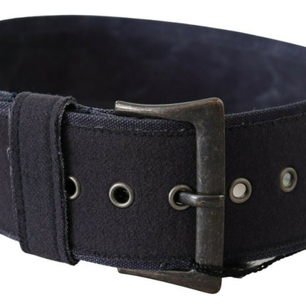 Ceinture de taille en cuir bleu marine élégant