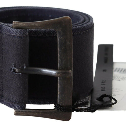 Ceinture de taille en cuir bleu marine élégant