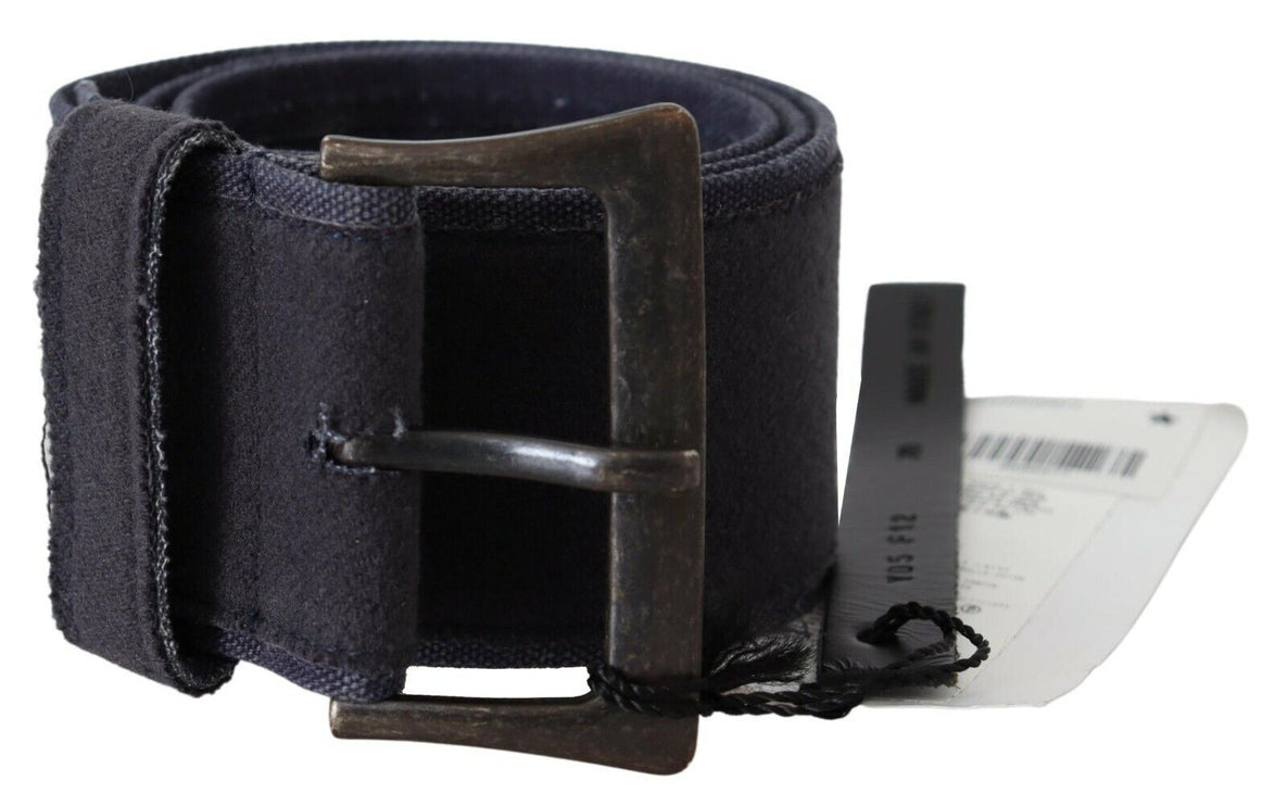 Ceinture de taille en cuir bleu marine élégant