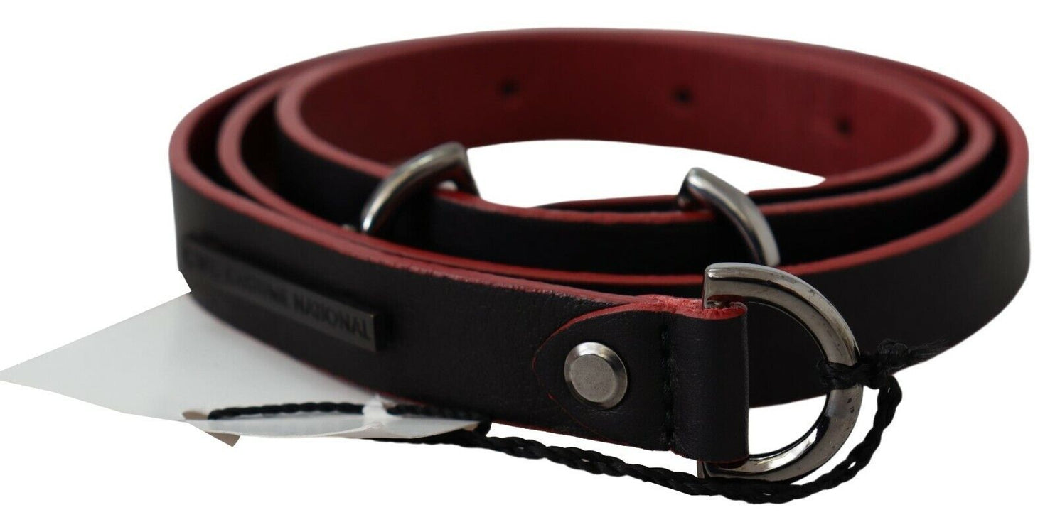 Ceinture en cuir double ton élégante