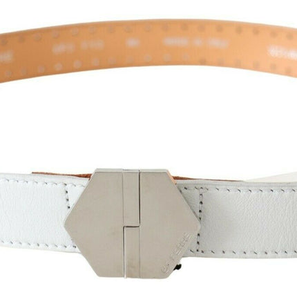 Ceinture de mode en cuir blanc élégant