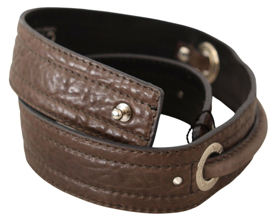 Ceinture de mode en cuir marron élégant