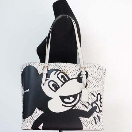 (C6978) Topolino x Keith Haring Mollie Grande spalla in pelle