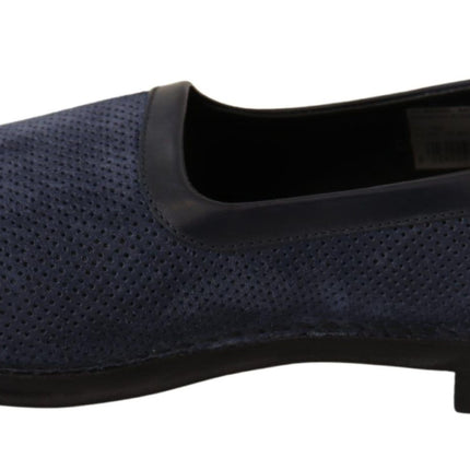 Elegante geperforeerde lederen loafers