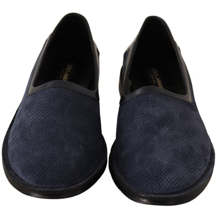 Elegante geperforeerde lederen loafers