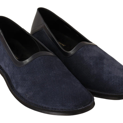 Elegante geperforeerde lederen loafers