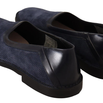 Elegante geperforeerde lederen loafers