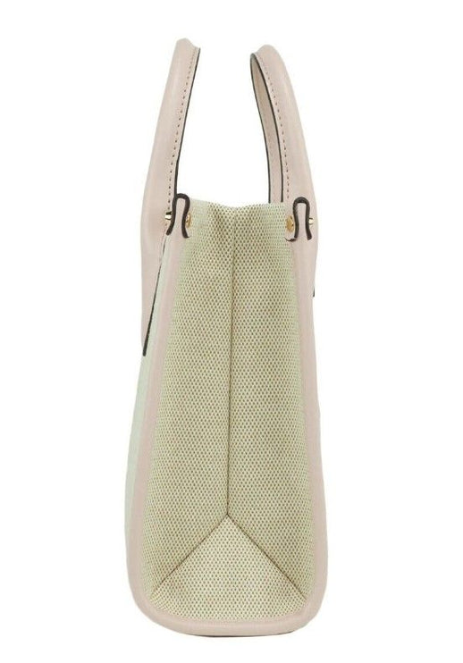 Mirella Small Powder Blush Canvas Shopper Crossbody Bolso Purse