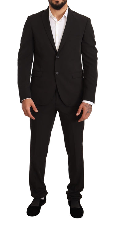 Costume élégant en deux pièces Slim Fit Black