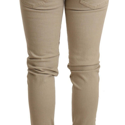 Jean chic slim coton beige