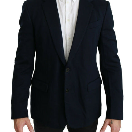 Blazer pour hommes bleu foncé élégant