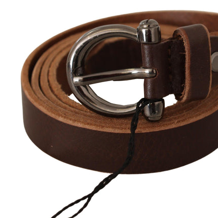 Elegante riem van bruin leer