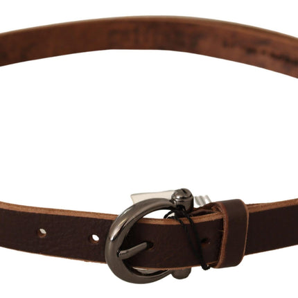 Elegante riem van bruin leer