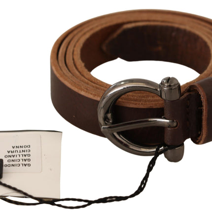 Elegante riem van bruin leer