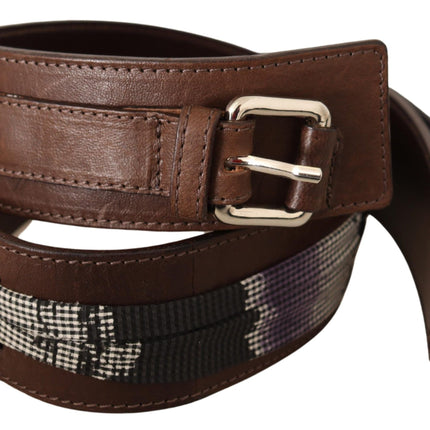 Ceinture de mode en cuir marron élégant