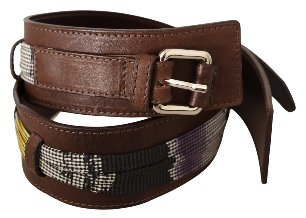 Ceinture de mode en cuir marron élégant