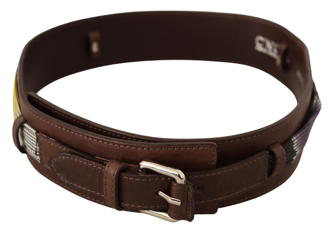 Ceinture de mode en cuir marron élégant