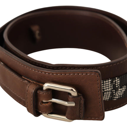 Ceinture de mode en cuir marron élégant