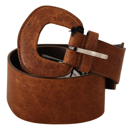 Ceinture de mode en cuir marron élégant