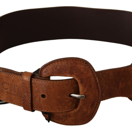 Ceinture de mode en cuir marron élégant