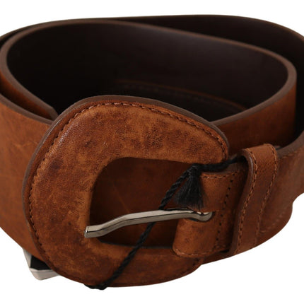 Ceinture de mode en cuir marron élégant