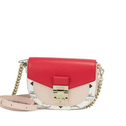 Patricia Mini Firefly Red Visetos en cuir crossbody bandoue sac à main sac sac à main