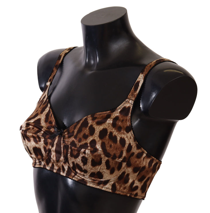 Reggiseno di stampa leopardata elegante