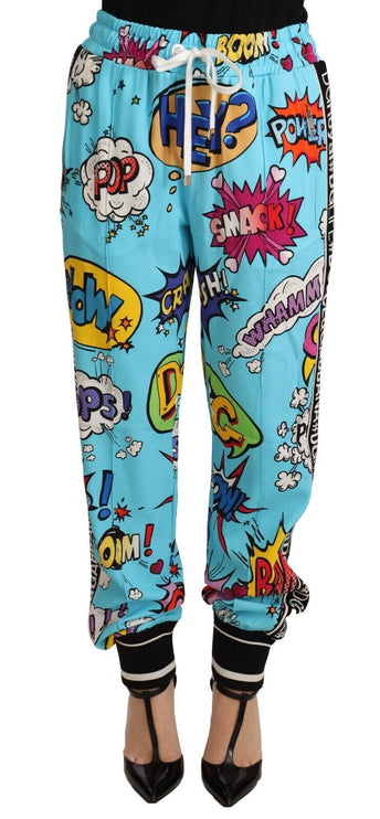 Pantalon de jogger tricoté de dessin animé chic