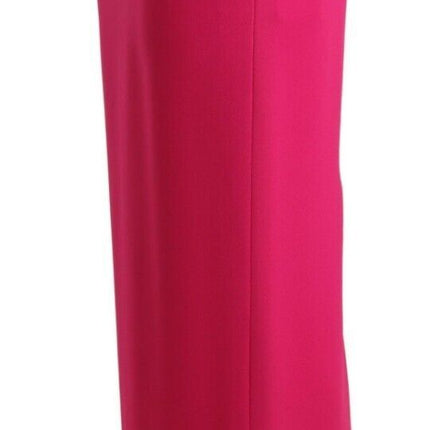 Elegante kokerrok met hoge taille in roze