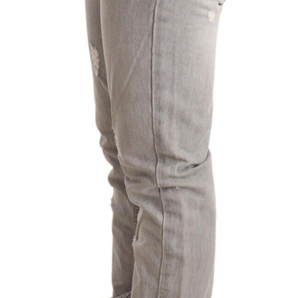 Jeans di lavaggio grigio grigio chic slim fit