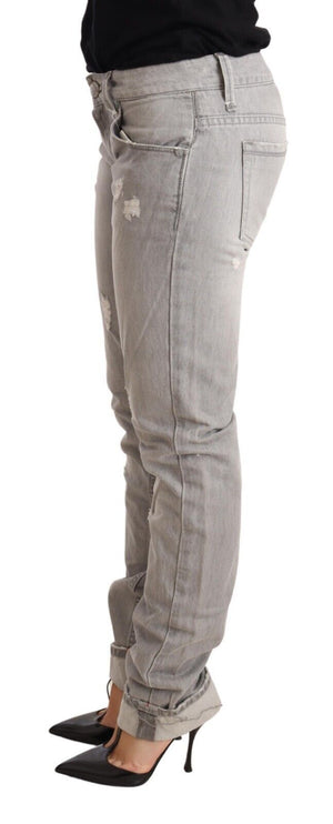 Jeans di lavaggio grigio grigio chic slim fit